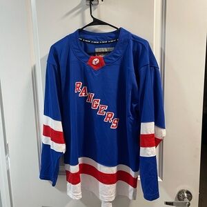 Blue Rangers Hockey Jersey Size Small Very Good Condition